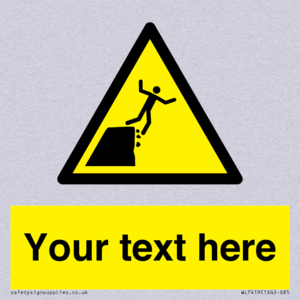 Custom Warning unstable cliff edge